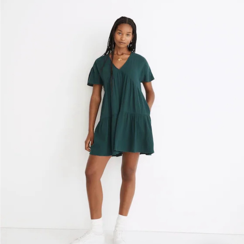 Madewell Green Mini Dress